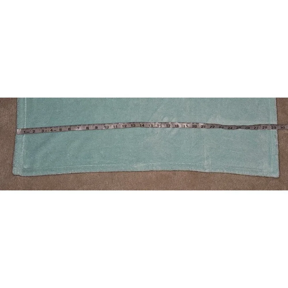 Circo Blue Flowers Fleece Baby Blanket Yellow Aqua Pink White 27x29